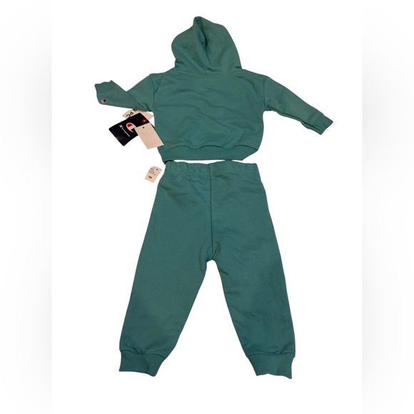 Champion Kids Teal Hoodie and Jogger Set - Picture 3 of 4